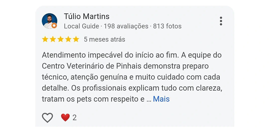 Avaliação 5 estrelas CEVEPI
